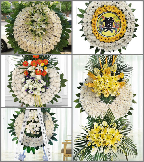 广东梅州市丰顺县八乡山镇龙岭村花圈速递